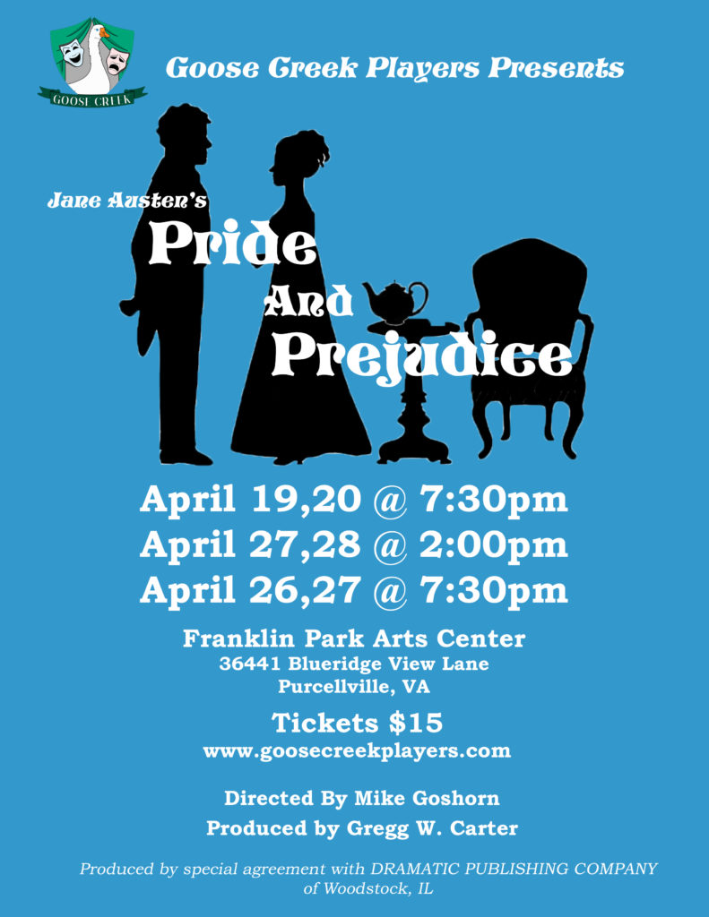 2019-04 Spring – Pride and Prejudice – Goose Creek Players